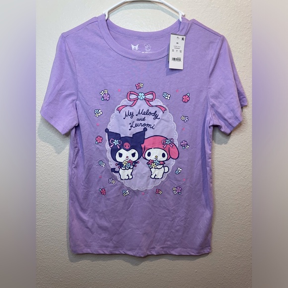 Hybrid Apparel NWT My Melody and Kuromi Short Sleeve Graphic T-Shirt Size XS - Picture 1 of 6